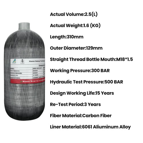 Carbon-PCP-Druckluftflasche